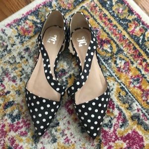NEW !Black Polka Dot Flats brand new !